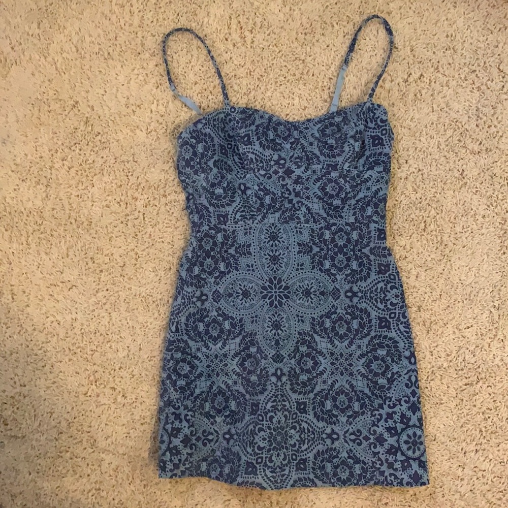 Urban outfitters size M corduroy blue dress NWT